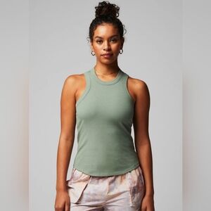Fabletics High Neck Rib Tank. Small